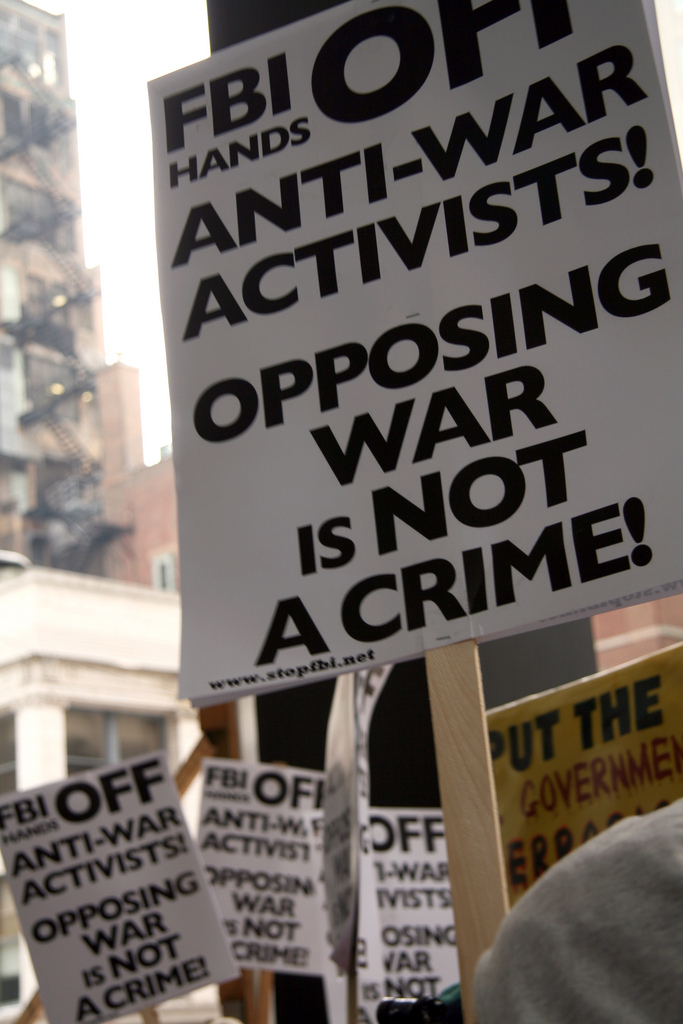 Opposing war is not a crime!