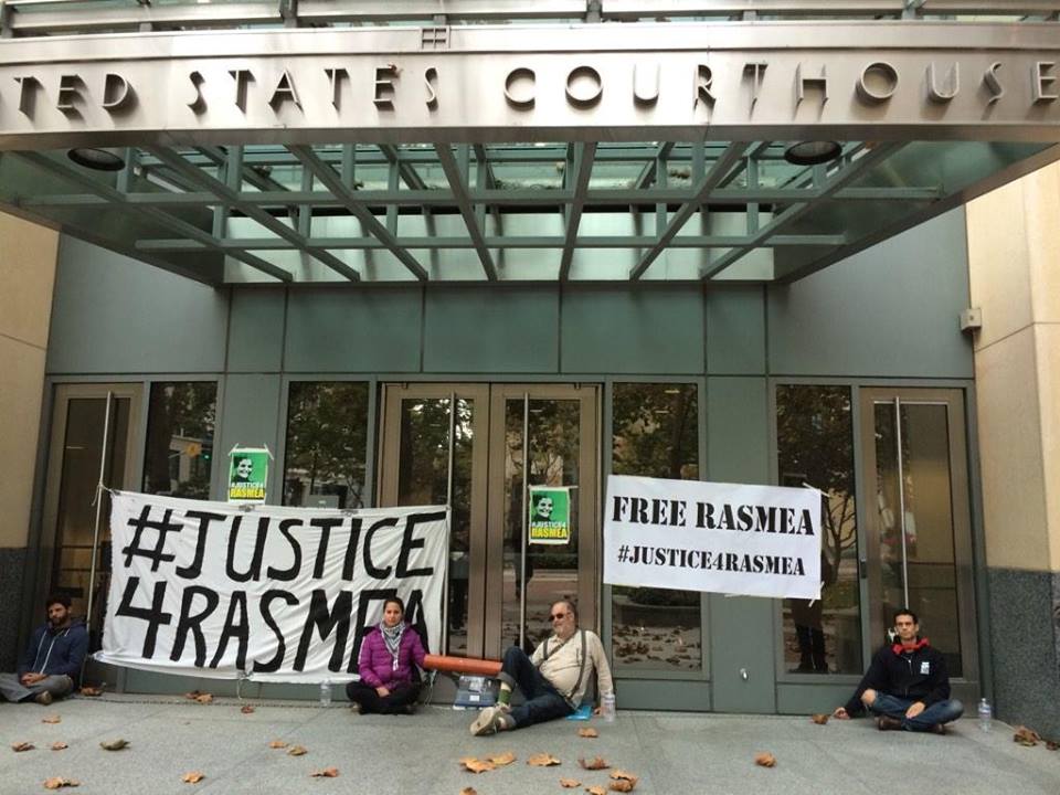 Oakland Activists Lockdown U.S. Fed Court to #FreeRasmeaNow
